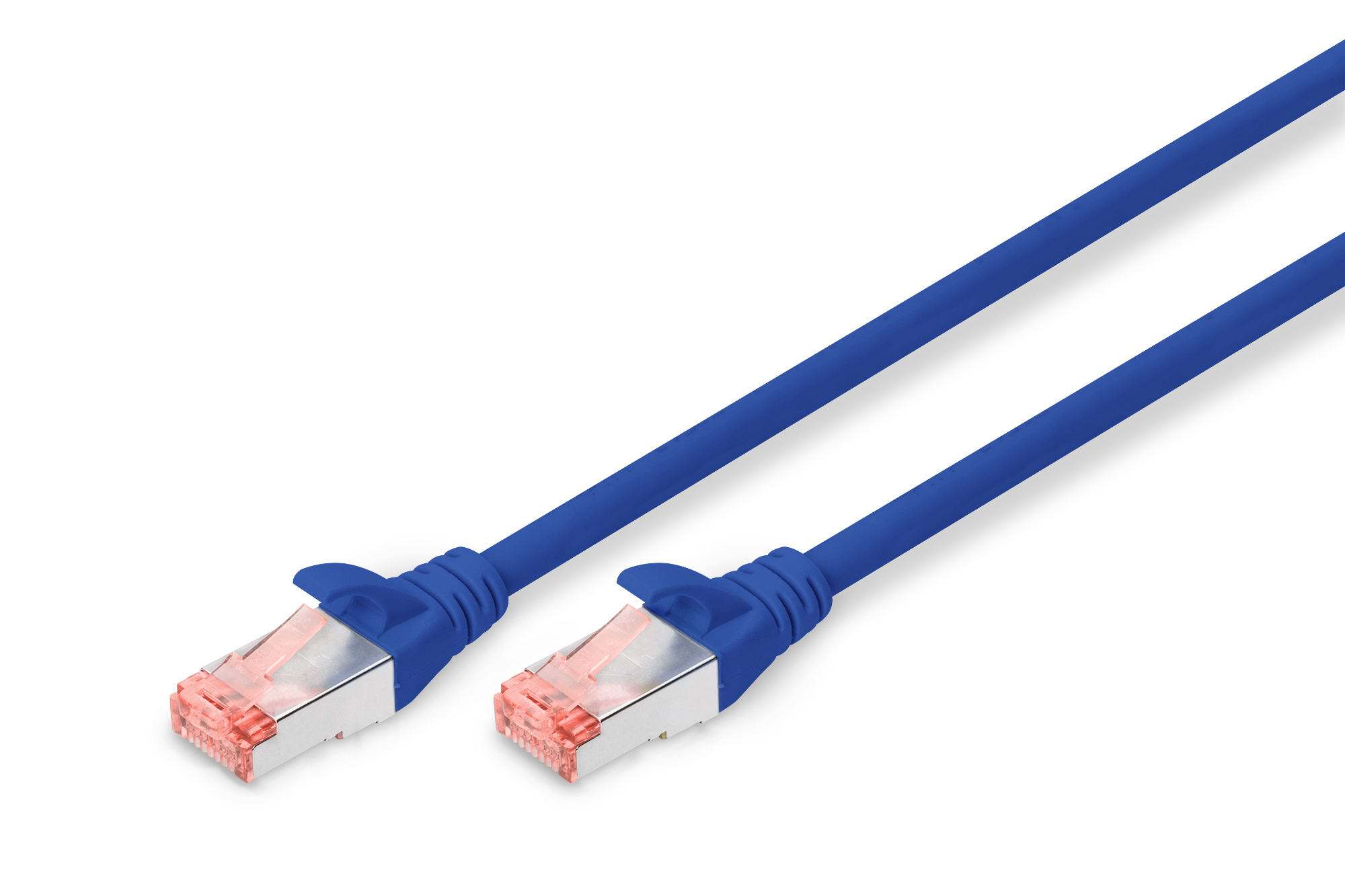 DIGITUS CAT 6 S/FTP Patchkabel, 0,25 m, Cat6, S/FTP (S-STP), RJ.5, RJ-45, Blau