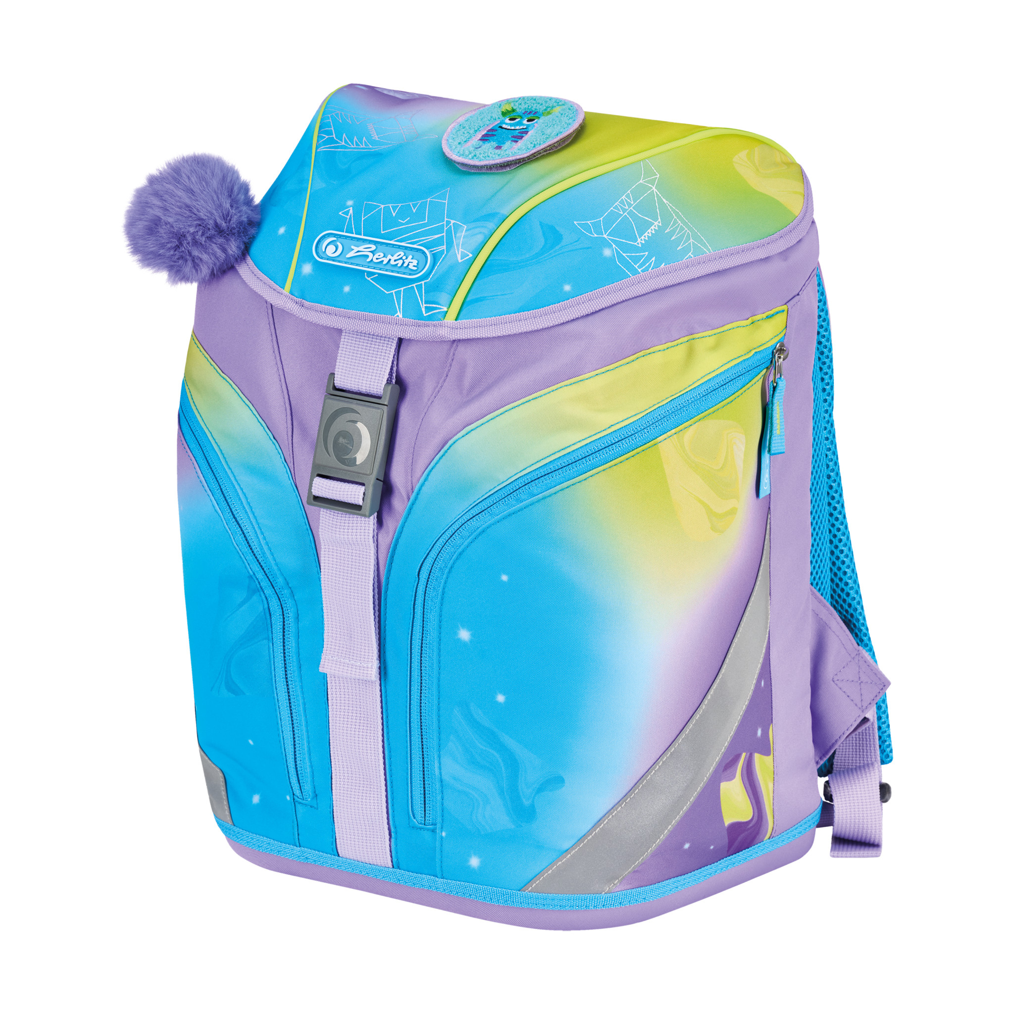 Herlitz Grundschulrucksack SoftLight GREENline Little Monste, Ansicht 3