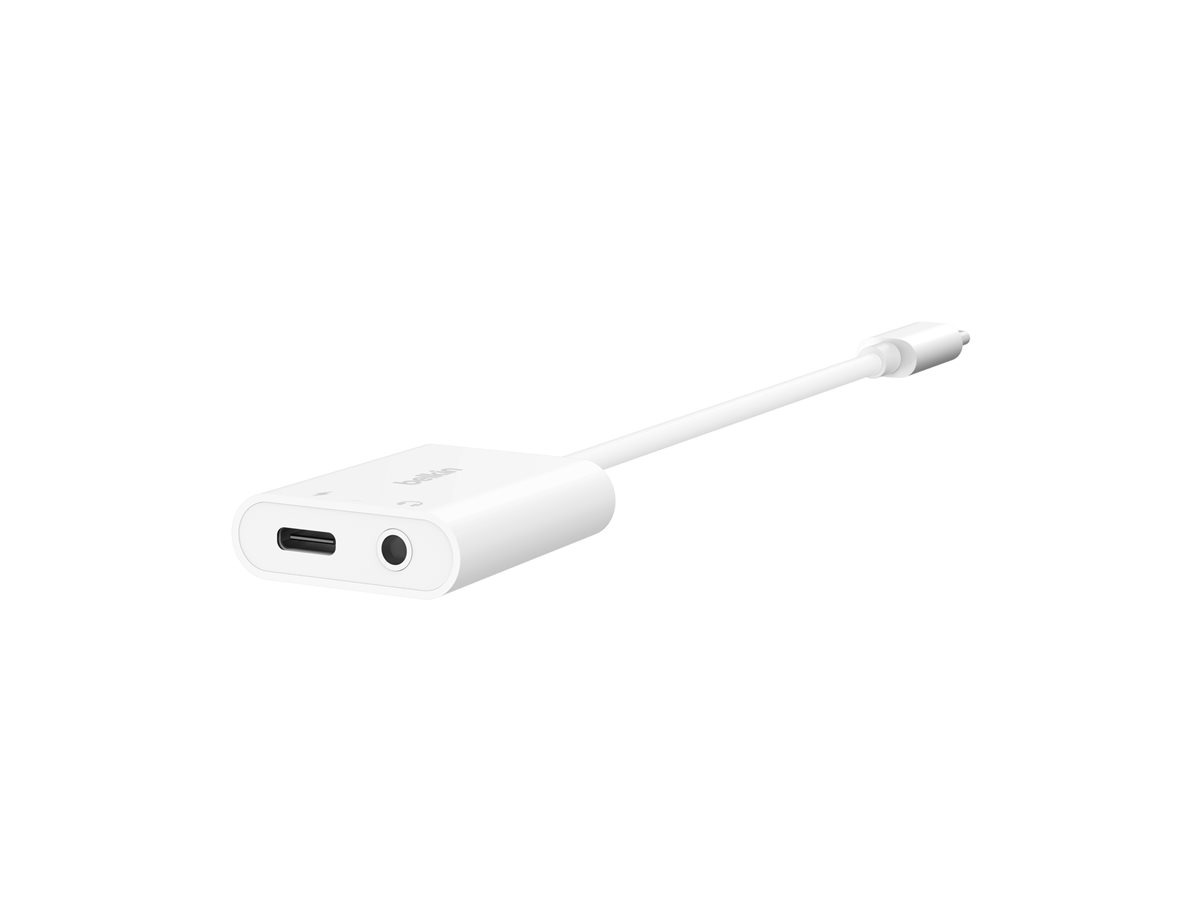 Belkin RockStar - USB-C zu Kopfhöreranschluss / Ladeadapter - 24 pin USB-C männlich zu Mini-Stecker, Ansicht 2