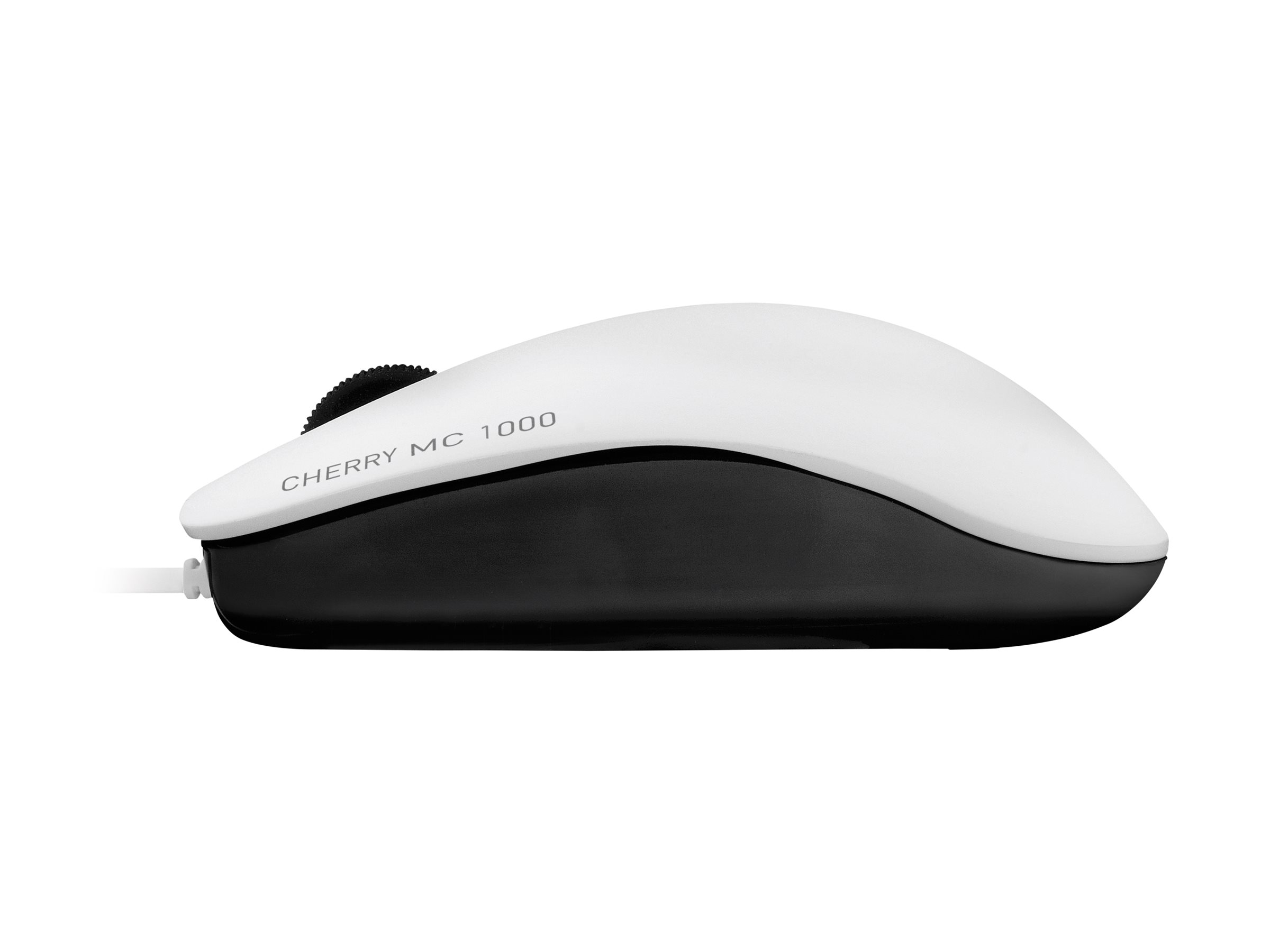 Cherry MC 1000 - Maus - rechts- und linkshändig - optisch - 3 Tasten - kabelgebunden - USB - weiß (Oberteil)