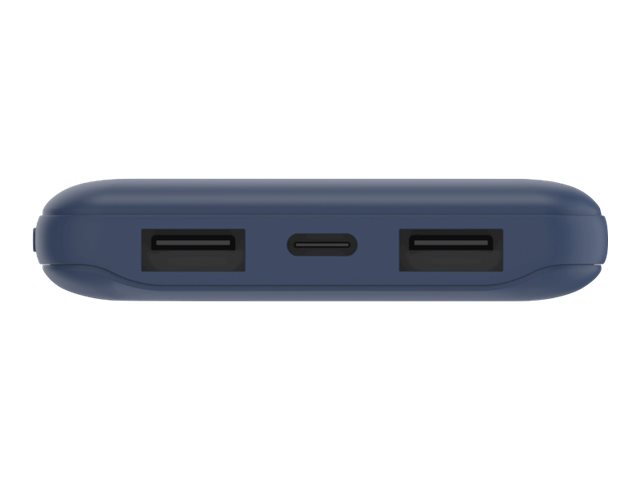 Belkin BoostCharge - Powerbank - 10000 mAh - 18 Watt - 3 Ausgabeanschlussstellen (2 x USB, 24 pin USB-C) - blau, Ansicht 2