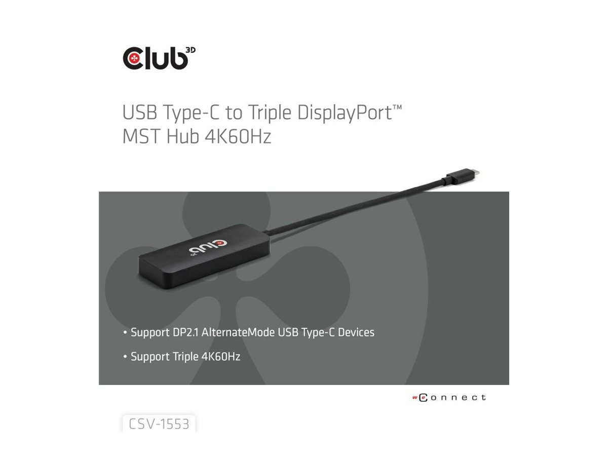 Club 3D CSV-1553 - Dockingstation - USB-C / Thunderbolt 4, Ansicht 3