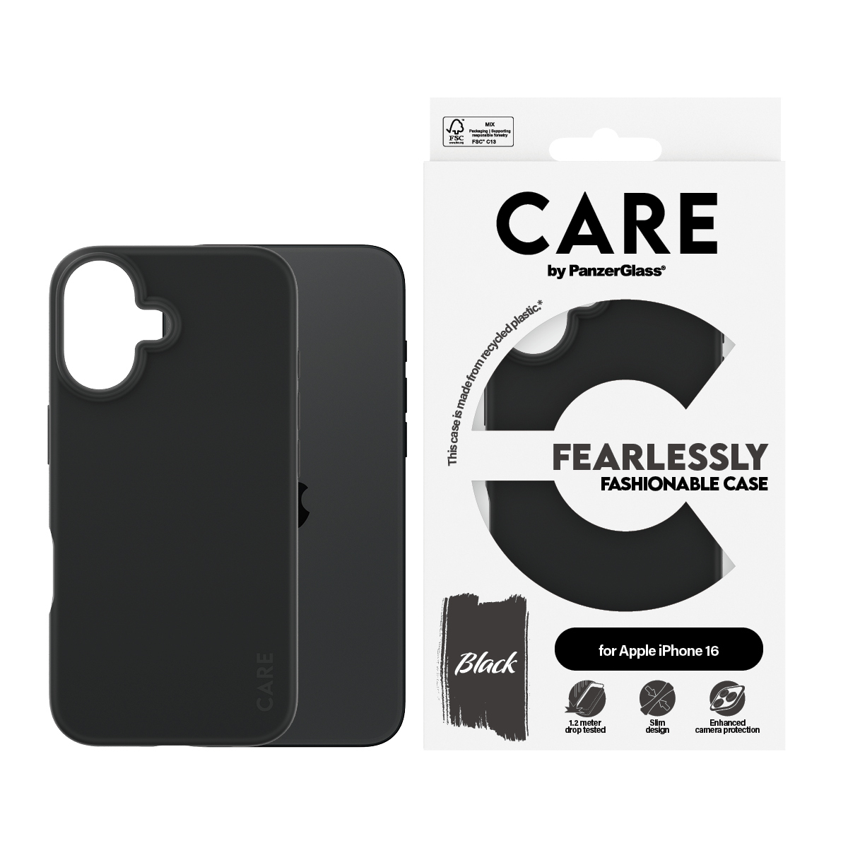 PanzerGlass CARE by PanzerGlass - Hintere Abdeckung für Mobiltelefon - Thermoplastisches Polyurethan (TPU), Ansicht 3