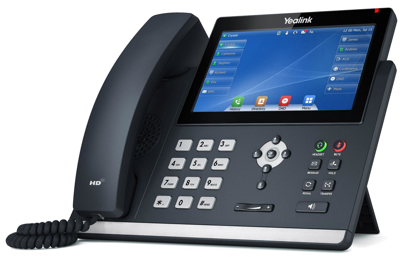 Yealink SIP-T48U - VoIP-Telefon - dreiweg Anruffunktion, Ansicht 3