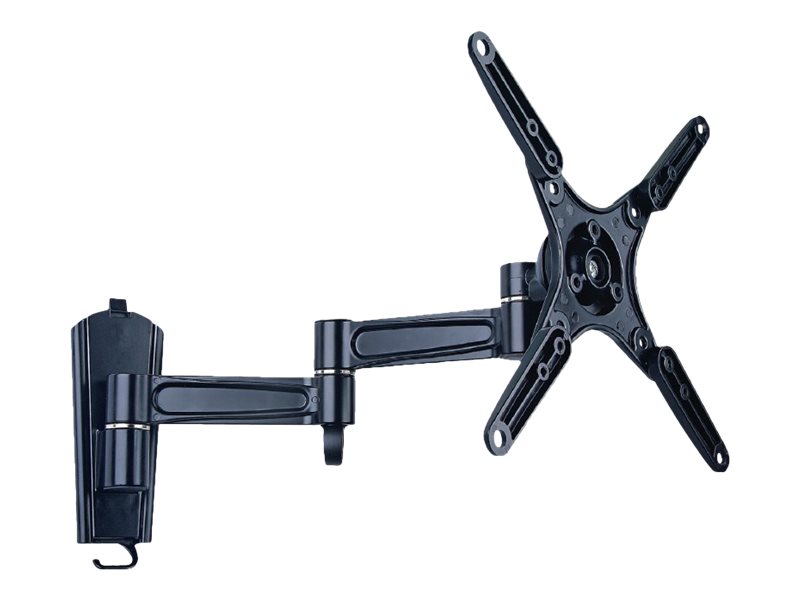 Techly Befestigungskit (Wandplatte, 3 Gelenke, Halterung für Display) - für Flachbildschirm - Aluminium - Schwarz, Ansicht 2