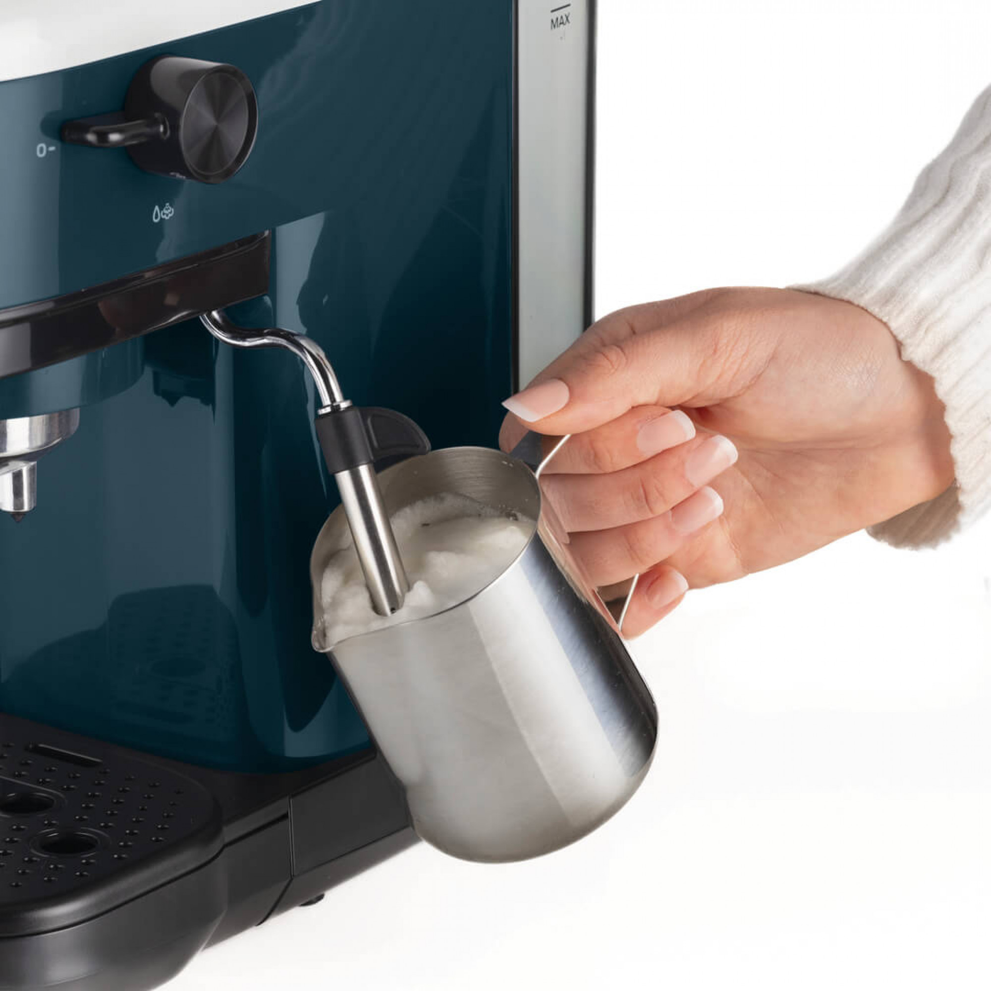 Ariete Siebträgermaschine weiß - Espresso-Automat - 15 Bar, Ansicht 4