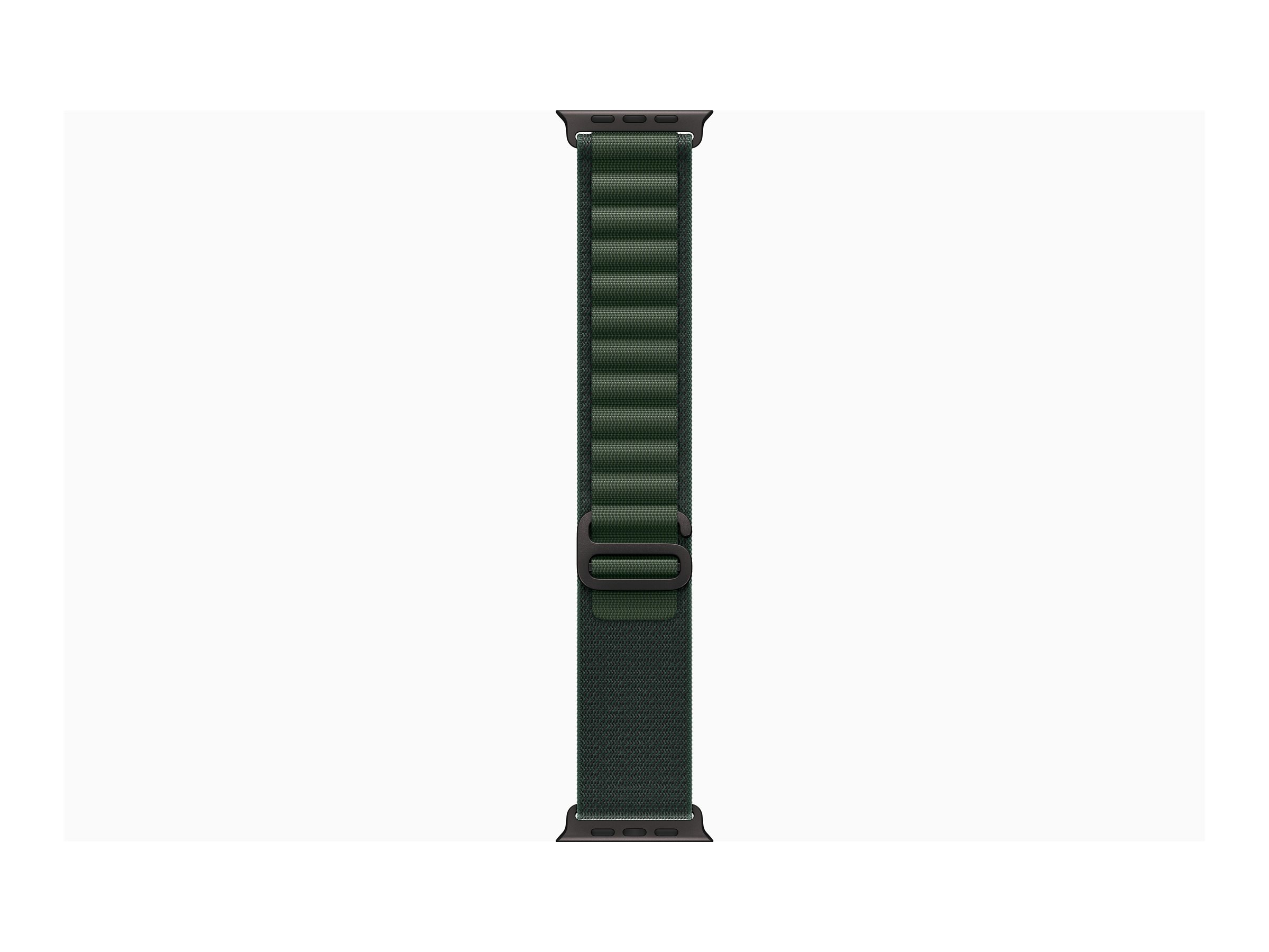 Apple Watch Ultra 2 - 49 mm - Black Titanium - mit Alpine Loop - Stoff - dunkelgrün - Bandgröße: M, Ansicht 3