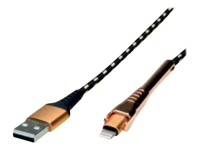 Roline Gold - Lightning-Kabel - Lightning männlich zu USB männlich - 1 m - für Apple iPad/iPhone/iPod (Lightning)