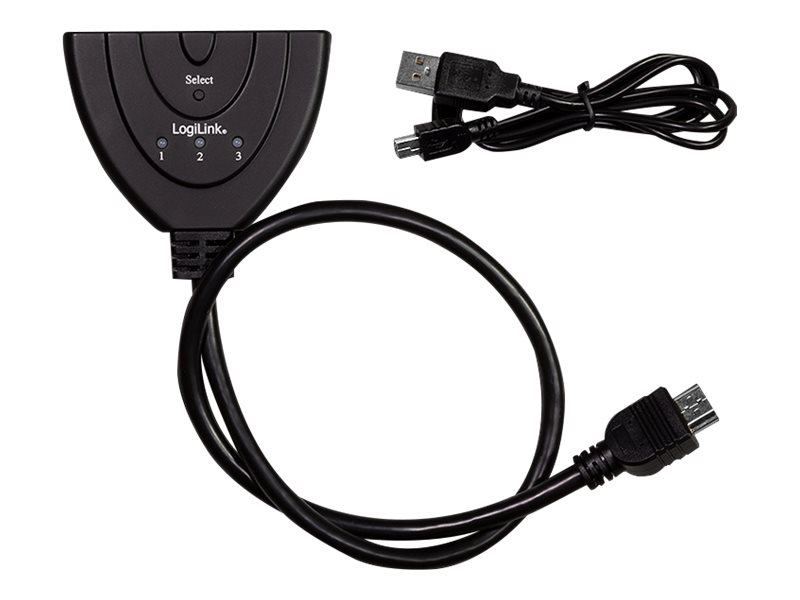 LogiLink Video/Audio Splitter/Switch - 3 x