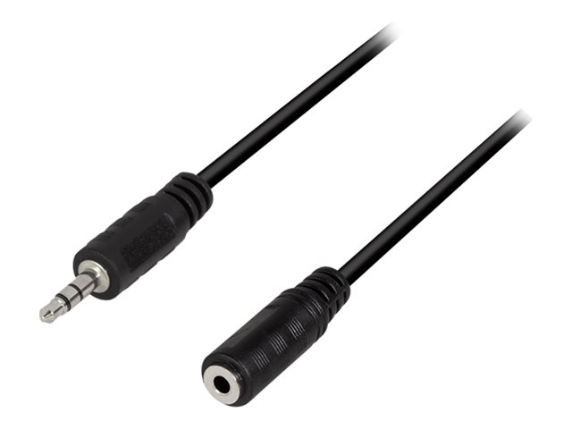 LogiLink Audioverlängerungskabel - mini-phone stereo 3.5 mm weiblich zu mini-phone stereo 3.5 mm männlich