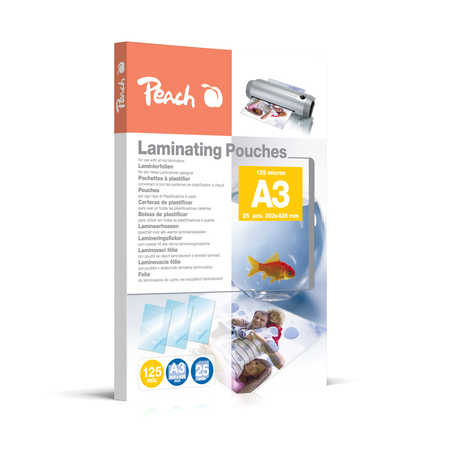 Peach 125 Mikron - 25er-Pack - durchsichtig - A3 Plus (303 x 426 mm), Ansicht 2