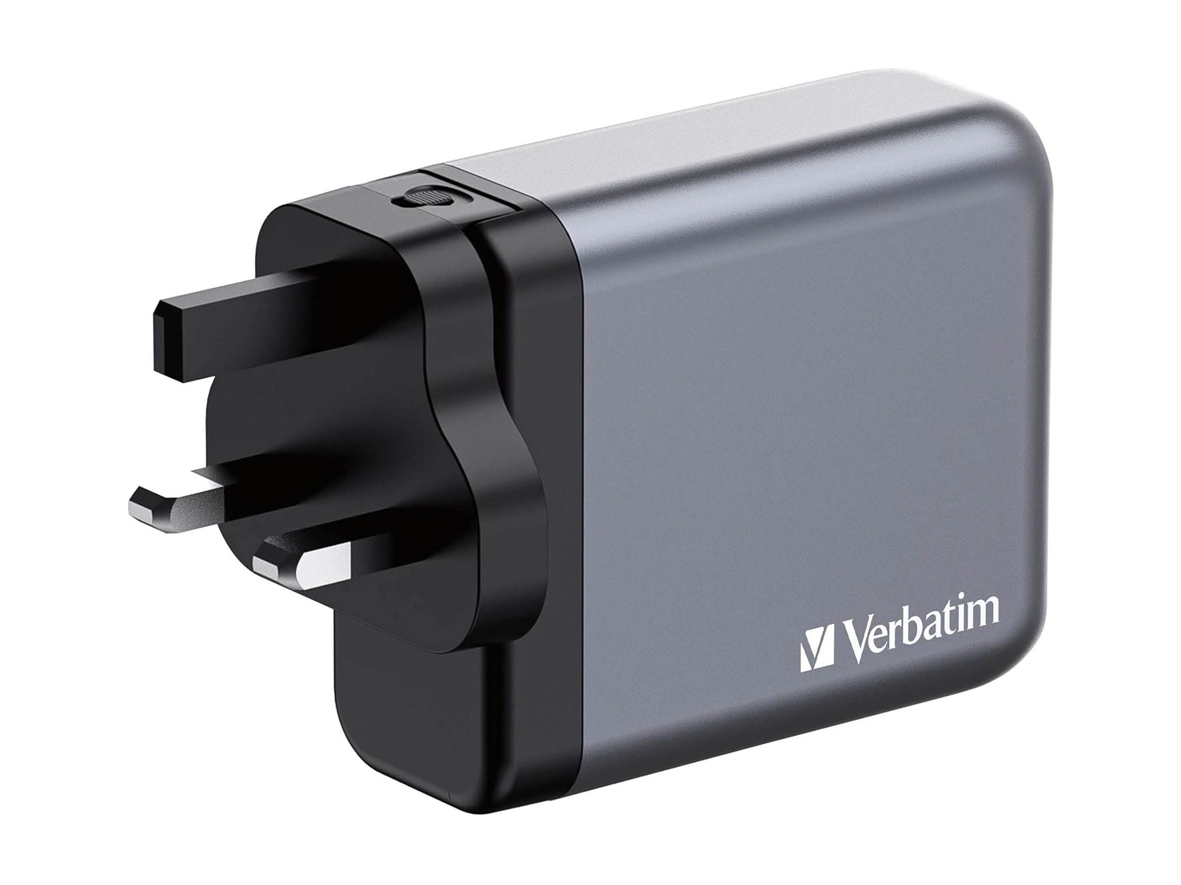 Verbatim Netzteil - GaN - 140 Watt - 5 A - PD 3.0, QC 3.0, Power Delivery 3.1, PD/PPS - 4 Ausgabeanschlussstellen, Ansicht 4