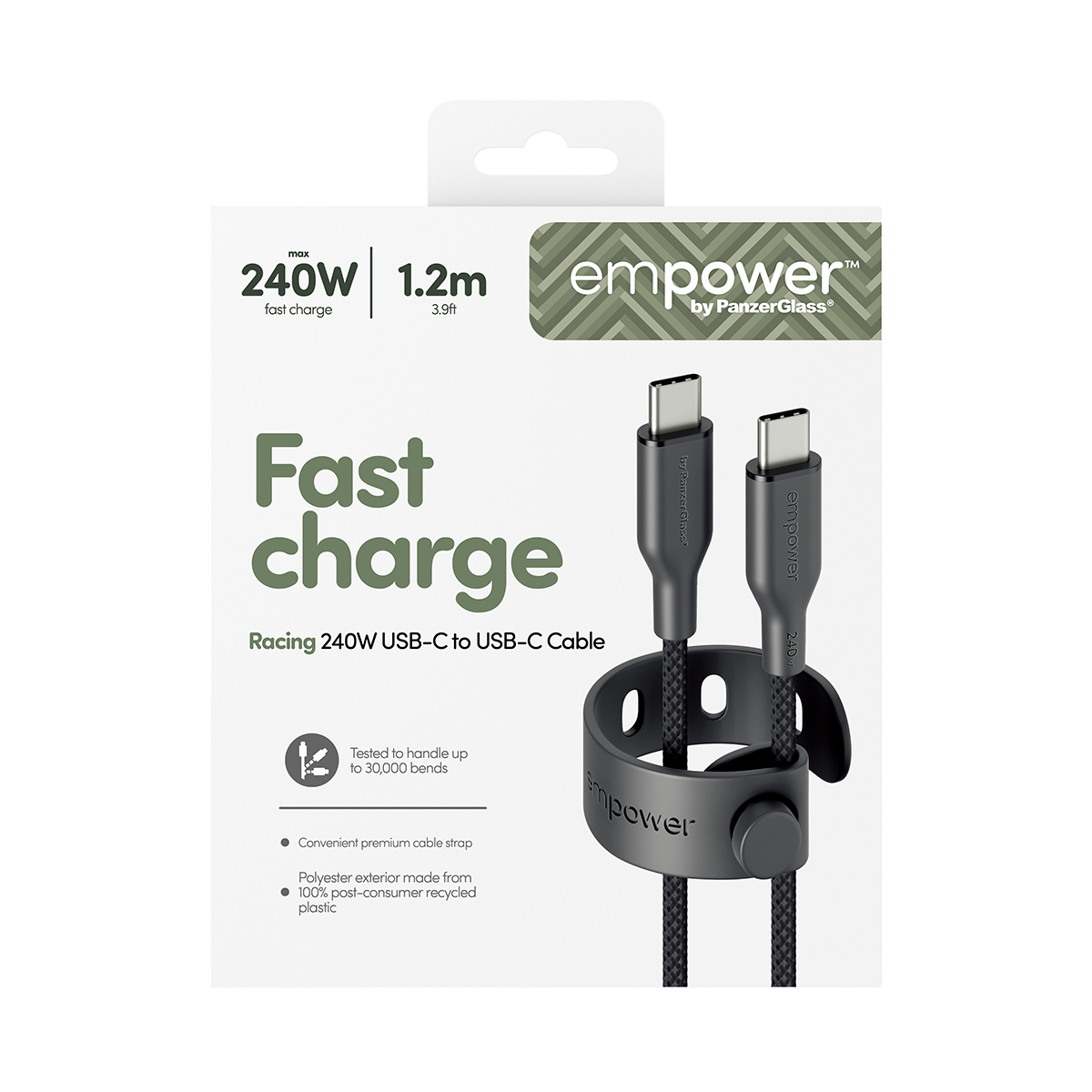 PanzerGlass empower 240W USB-C to USB 2.0 - Kabel - Digital/Daten, Ansicht 3