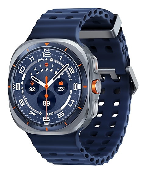 Samsung Galaxy Watch Ultra - 47 mm - Titanium Blue - intelligente Uhr mit Marineband - Blau - S/M/L - 3.73 cm, Ansicht 2