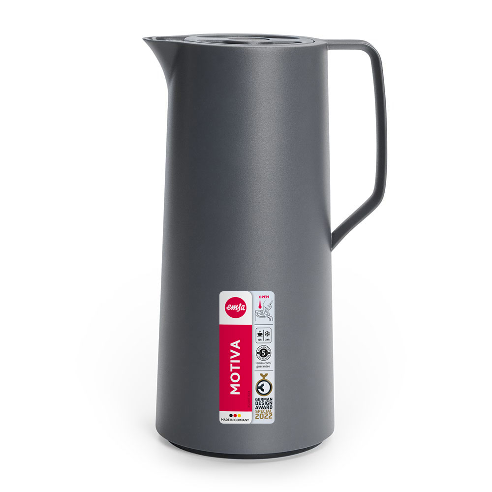EMSA Isolierkanne MOTIVA 1.0 Liter anthazit im Nordic Design ergonomischer, Ansicht 4