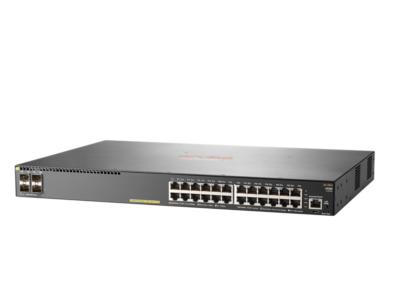 HPE Aruba 2930F 24G PoE+ 4SFP - Switch - L3 - managed - 24 x 10/100/1000 (PoE+), Ansicht 3