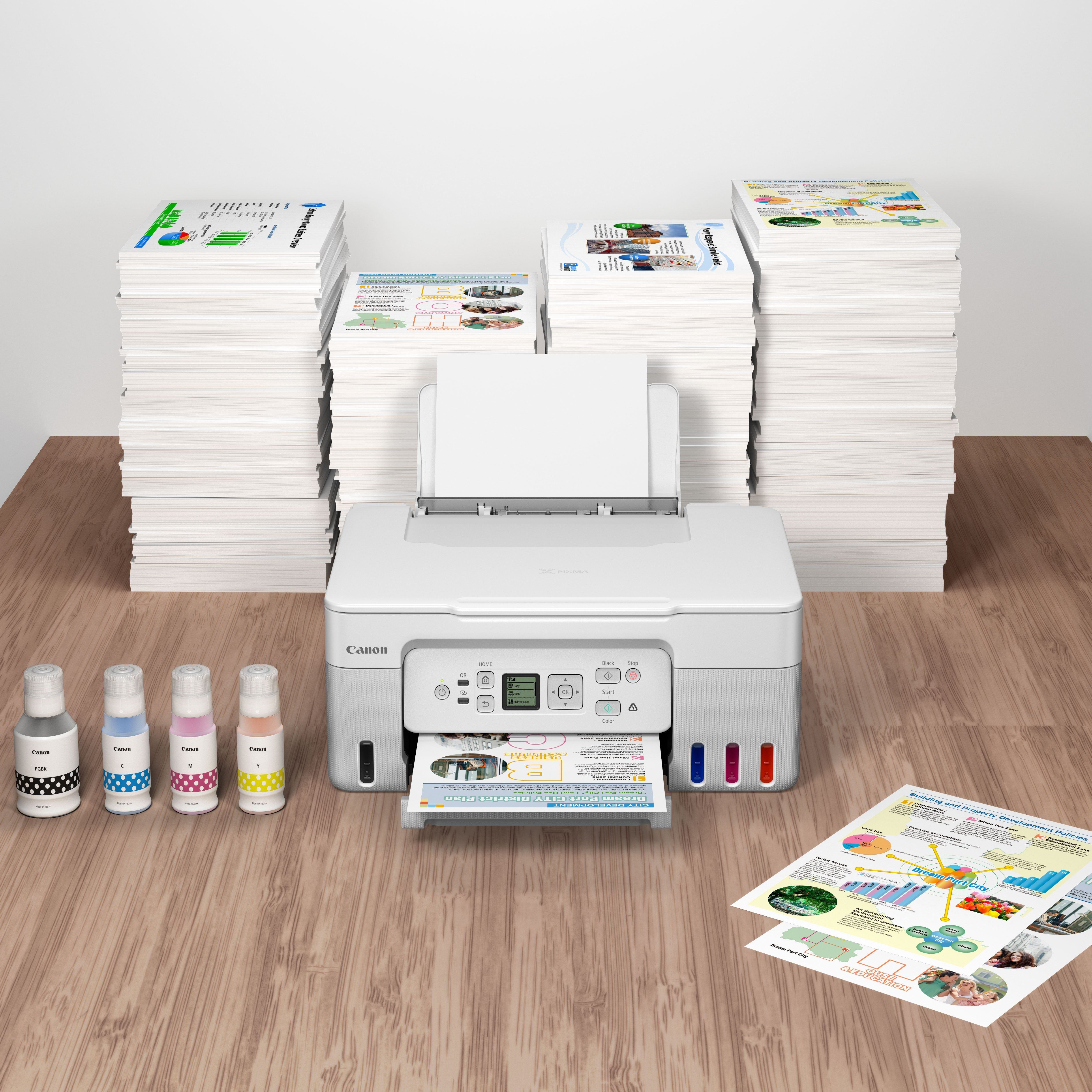 Canon PIXMA G3571 MegaTank - Multifunktionsdrucker - Farbe - Tintenstrahl - nachfüllbar - Legal (216 x 356 mm)/, Ansicht 4