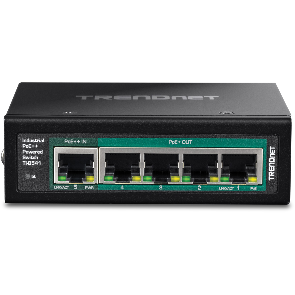 TRENDnet TI-B541 - Switch - industriell mit PoE Pass-Through - 1 x 101001000 (PoE++ Eingang)