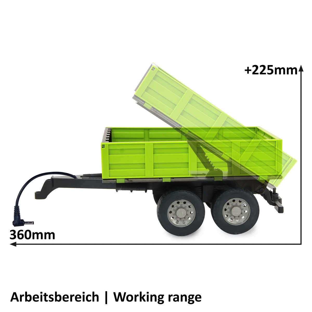 JAMARA Kipper für RC-Traktor 1 16 hellgrün 6+, Ansicht 3