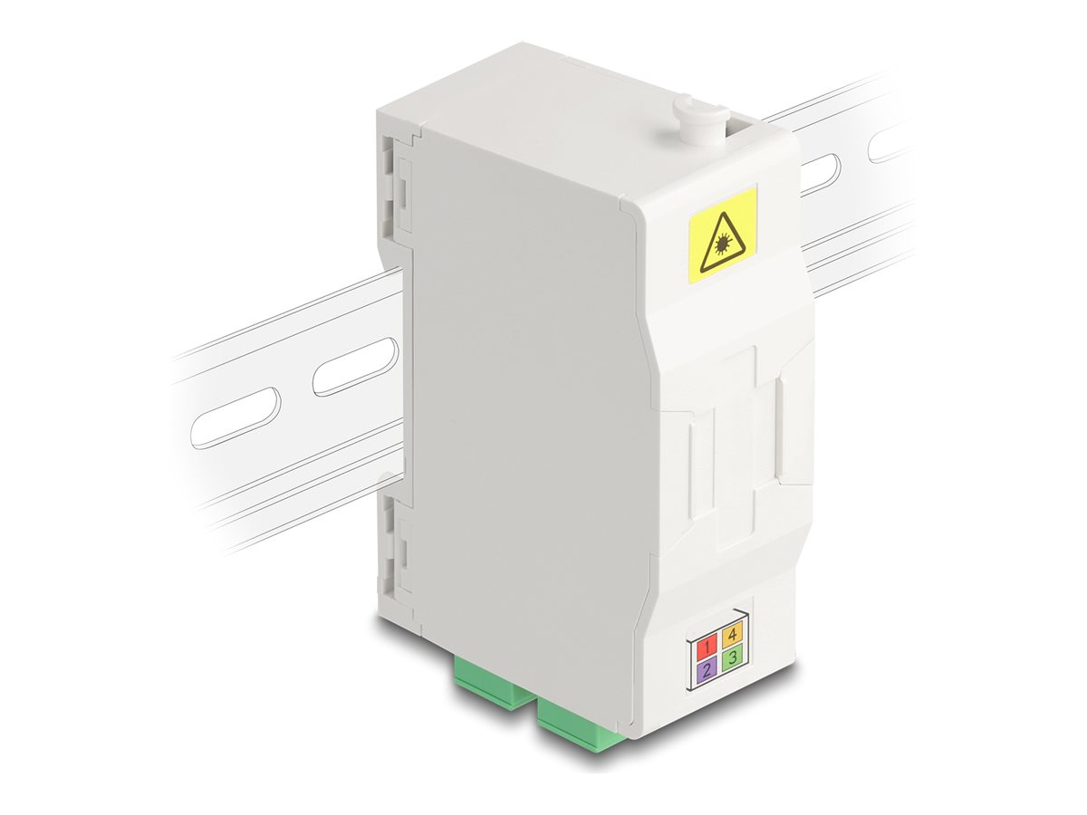 Delock Glasfaser-Anschlussdose - mit Spleißhalter 4 x SC Simplex Coupler
