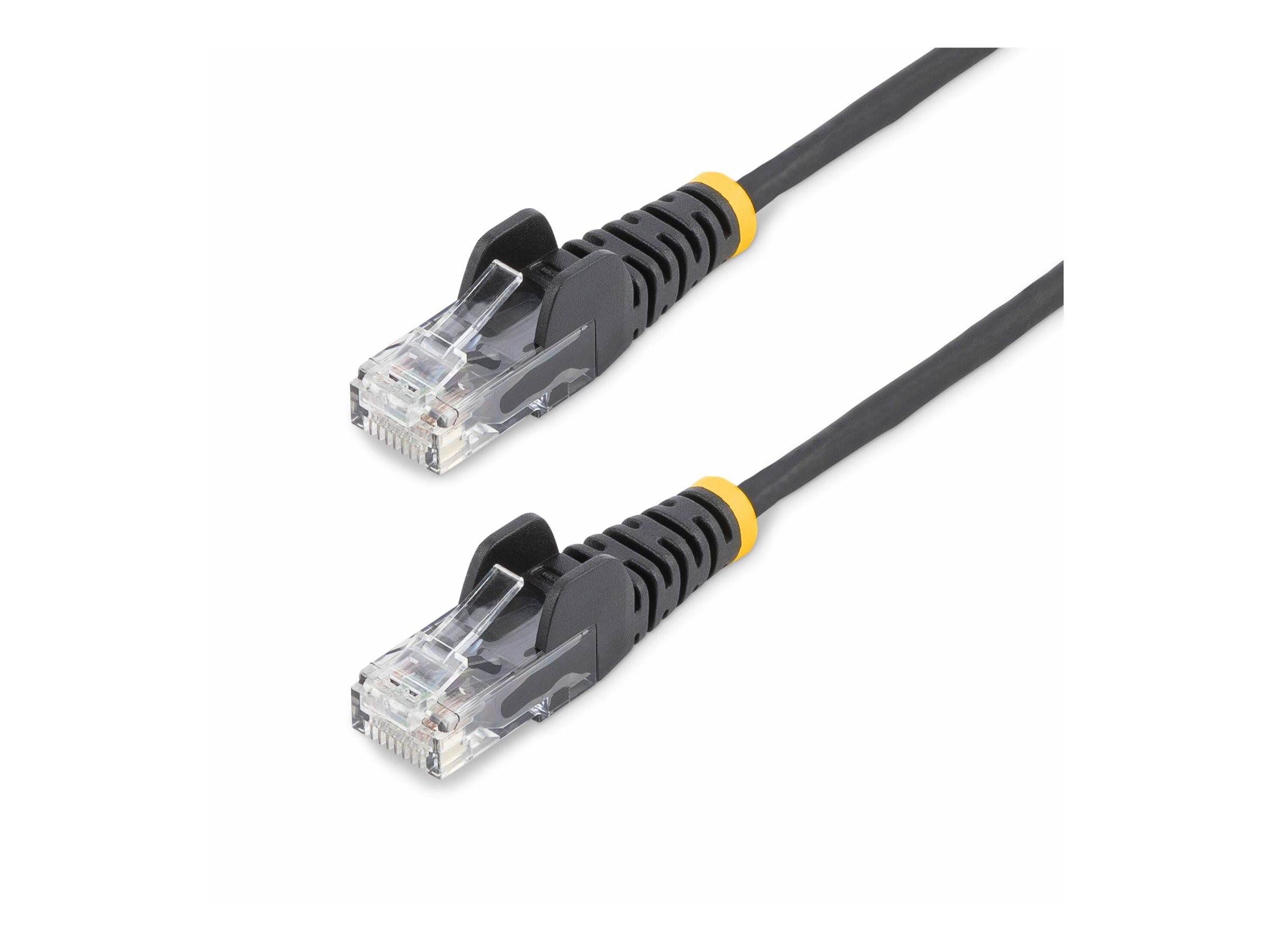 StarTech.com 15m Black Slim CAT6 Ethernet Cable, Snagless, 28AWG, LSZH - Patch-Kabel - RJ-45 (M)