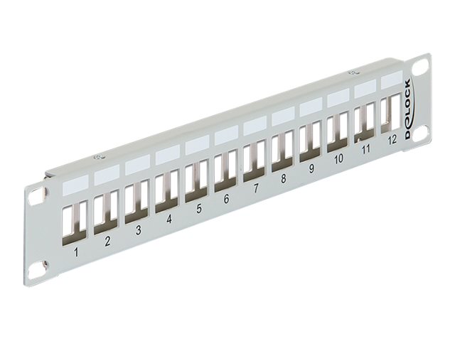 Delock Keystone Patch Panel - Patch Panel - Grau - 1U - 25.4 cm (10)