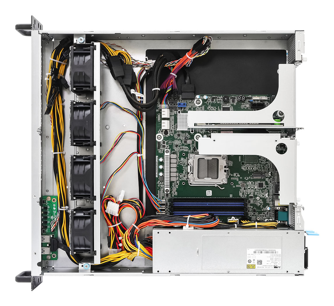 ASRock Barebone 2U Single Sockel AM5 2U1G-B650 - Server-Barebone - Barebone, Ansicht 2