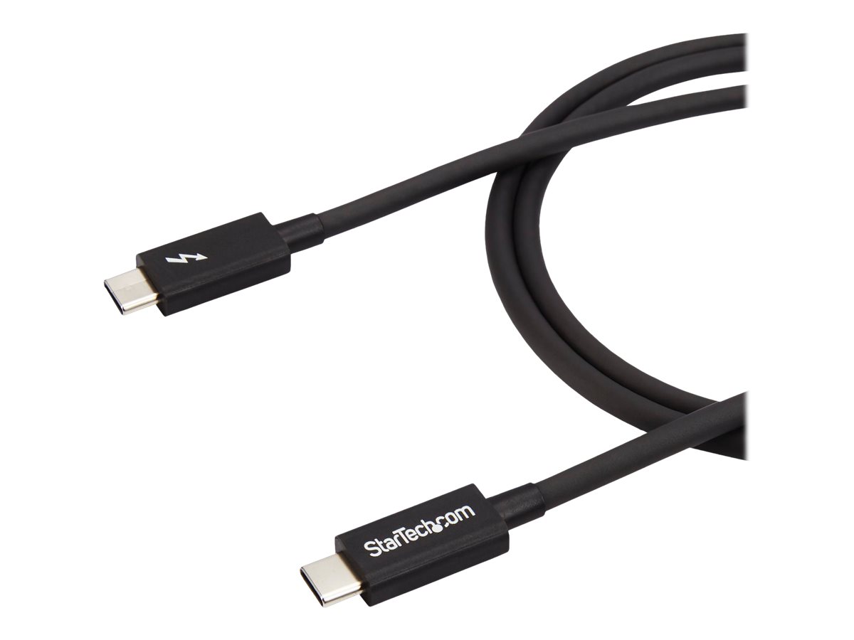StarTech.com StarTech 1m (3.3ft) Thunderbolt 3 Cable, 20Gbps, 100W PD, 4K Video, Thunderbolt-Certified, Compatible w/ TB4/USB 3.2/DisplayPort - Thunderbolt-Kabel - USB-C (M)