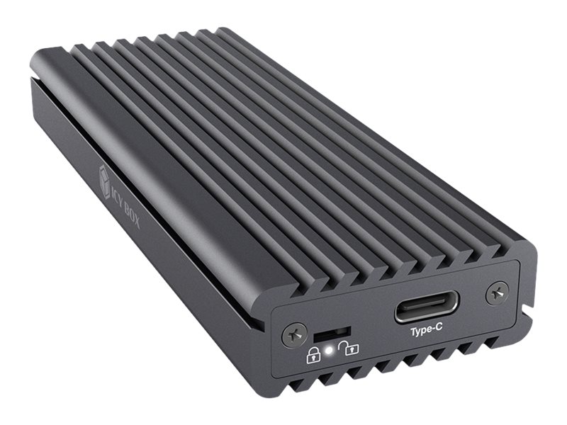 RaidSonic ICY-Box Geh. IcyBox USB 3.1 Typ-C M.2 NVMe SATA SSD Gehäuse extern