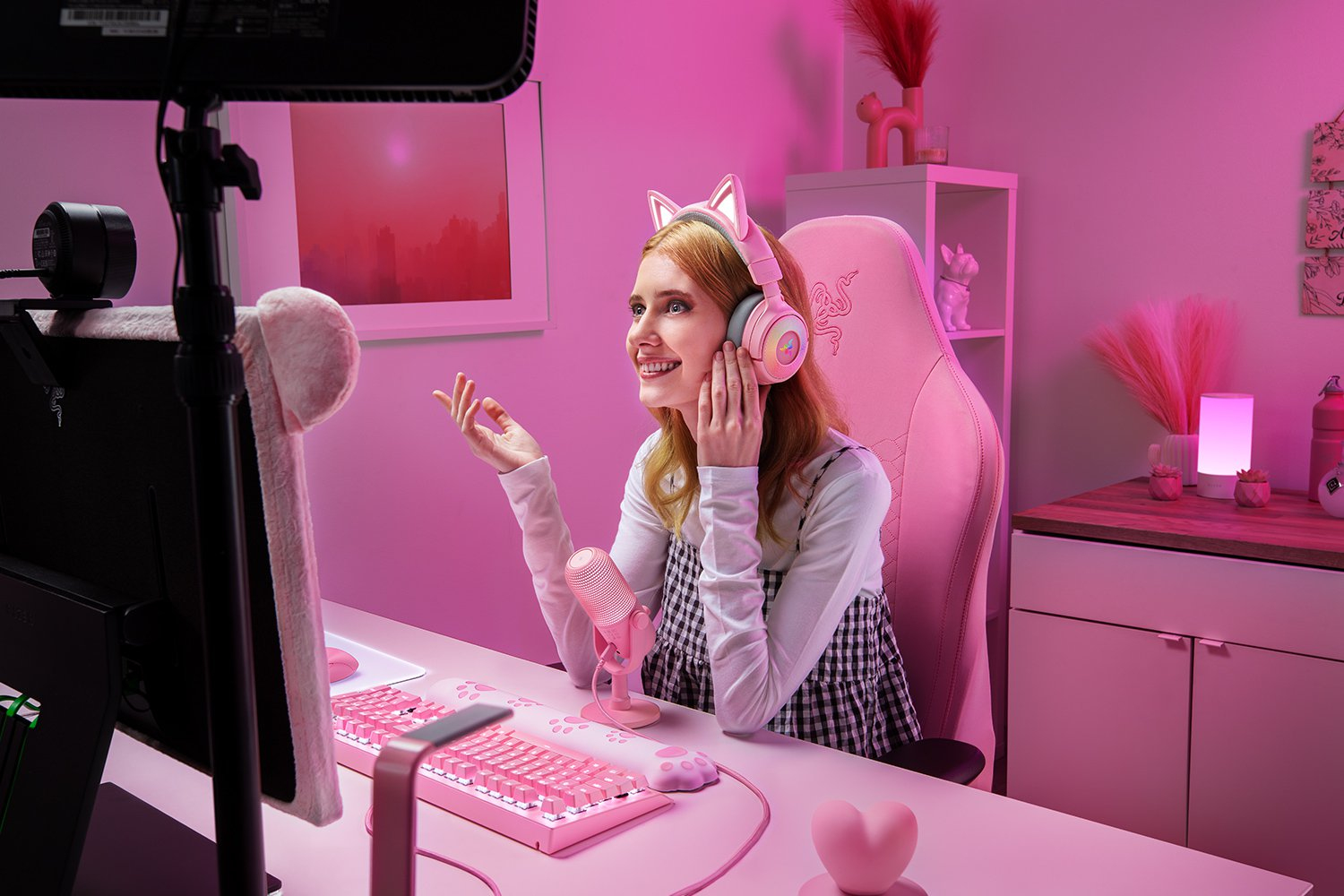 Razer Kraken Kitty V3 Pro - Quartz - Headset - Bluetooth 5, Ansicht 3