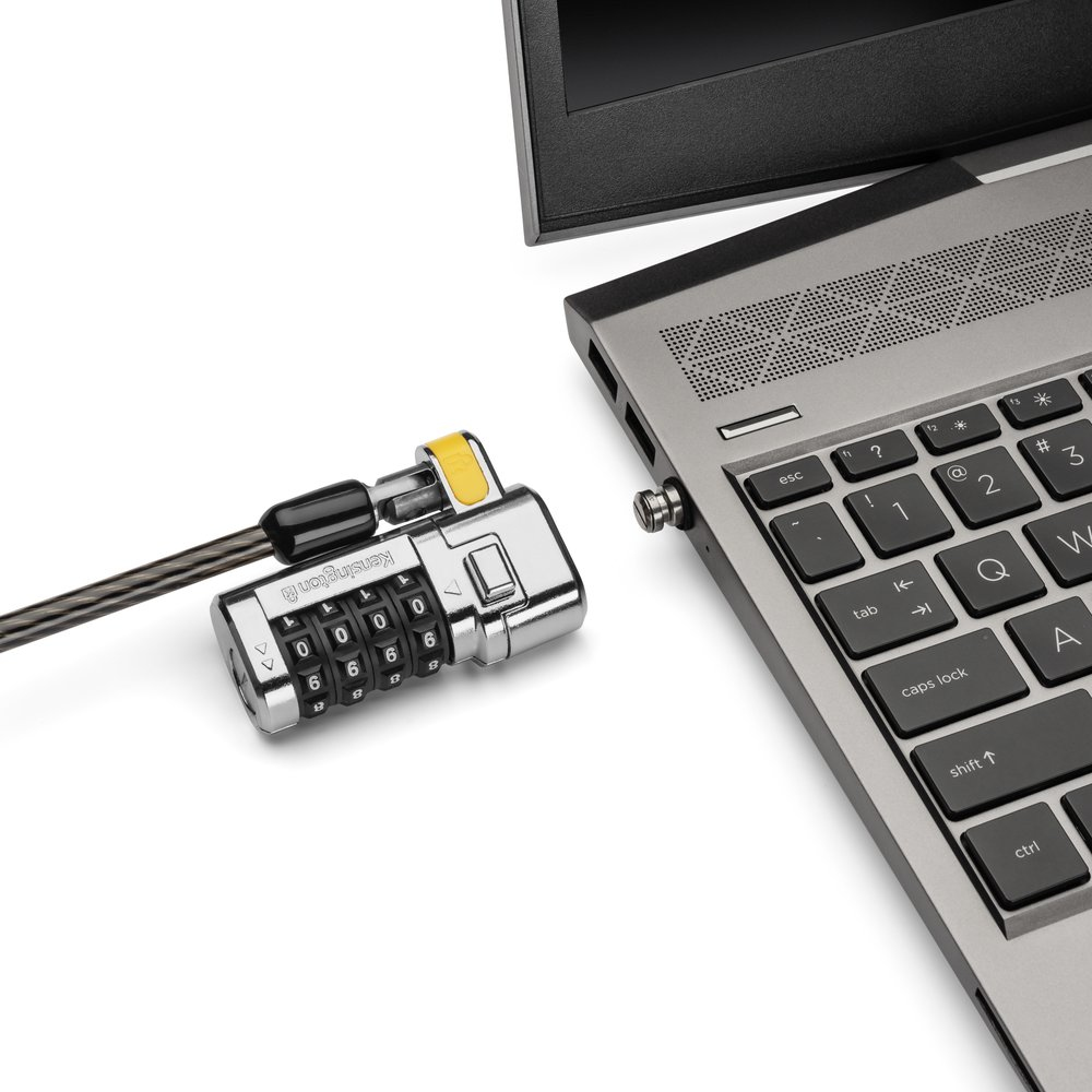 Kensington ClickSafe Combination Laptop Lock for Nano Security Slot (Master Coded Version) - 1,8 m - Kensington - Zahlenschloss - Karbonstahl - Schwarz - Metallisch