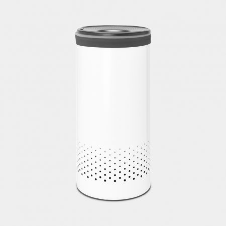 Brabantia Wäschekorb dunkelgrau weiss, Ansicht 3