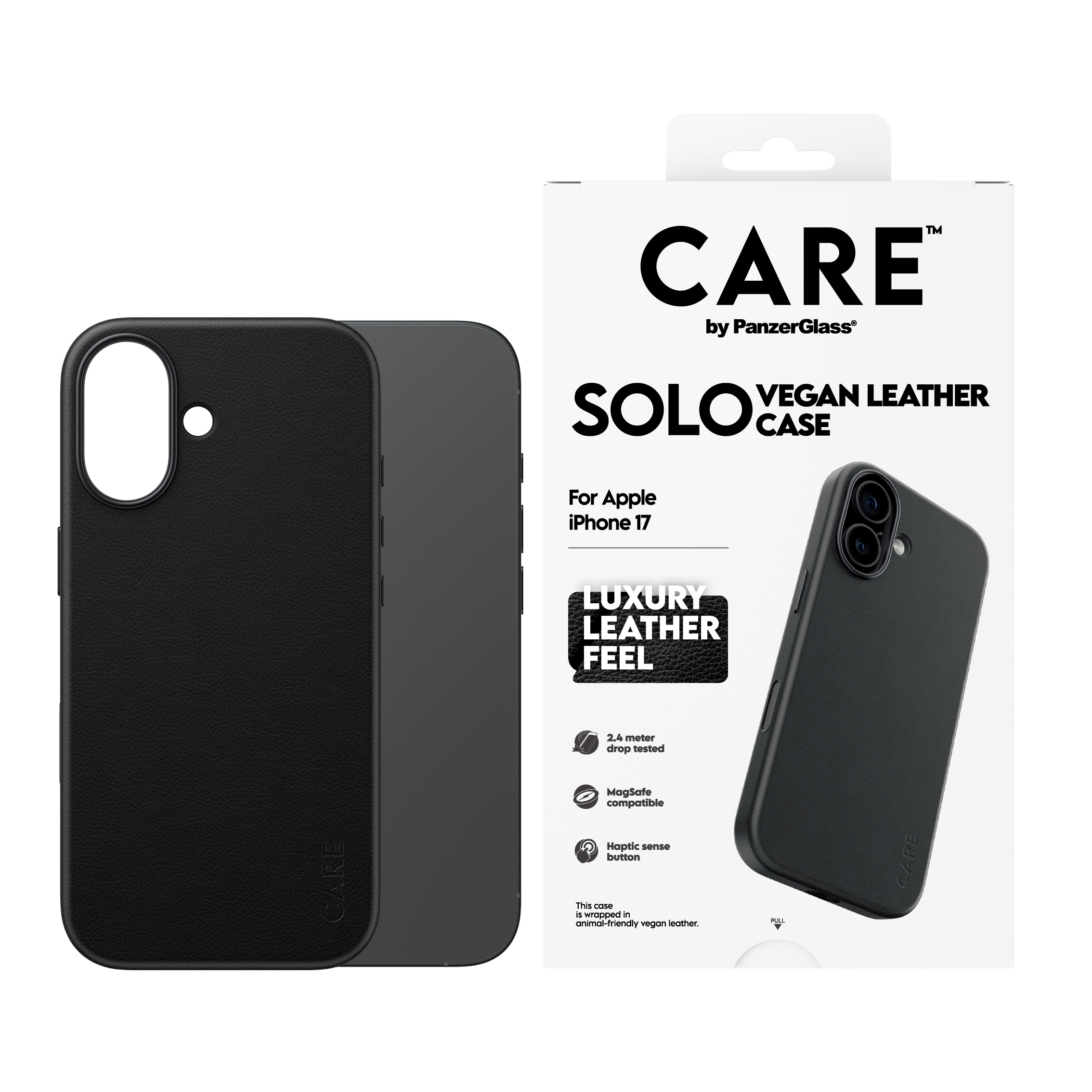 PanzerGlass CARE by Solo Case Black iPhone 17, Ansicht 3
