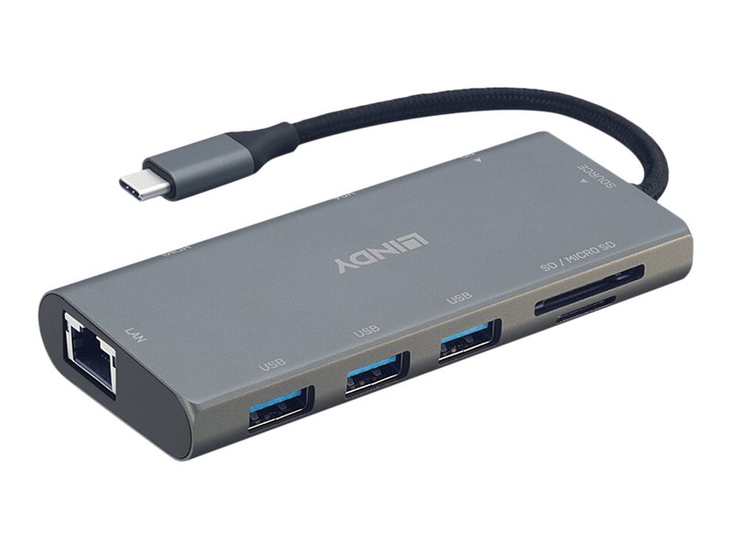 Lindy DST-Mini Plus USB Typ C 4K HDMI Mini Dockingstation