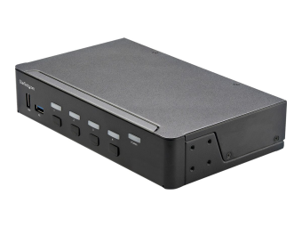 StarTech.com 4 Port HDMI KVM Switch - Einzelmonitor 4K 60Hz Ultra HD HDR - HDMI 2.0 KVM Switch mit 2 Port USB 3.0 Hub (5 Gbits)
