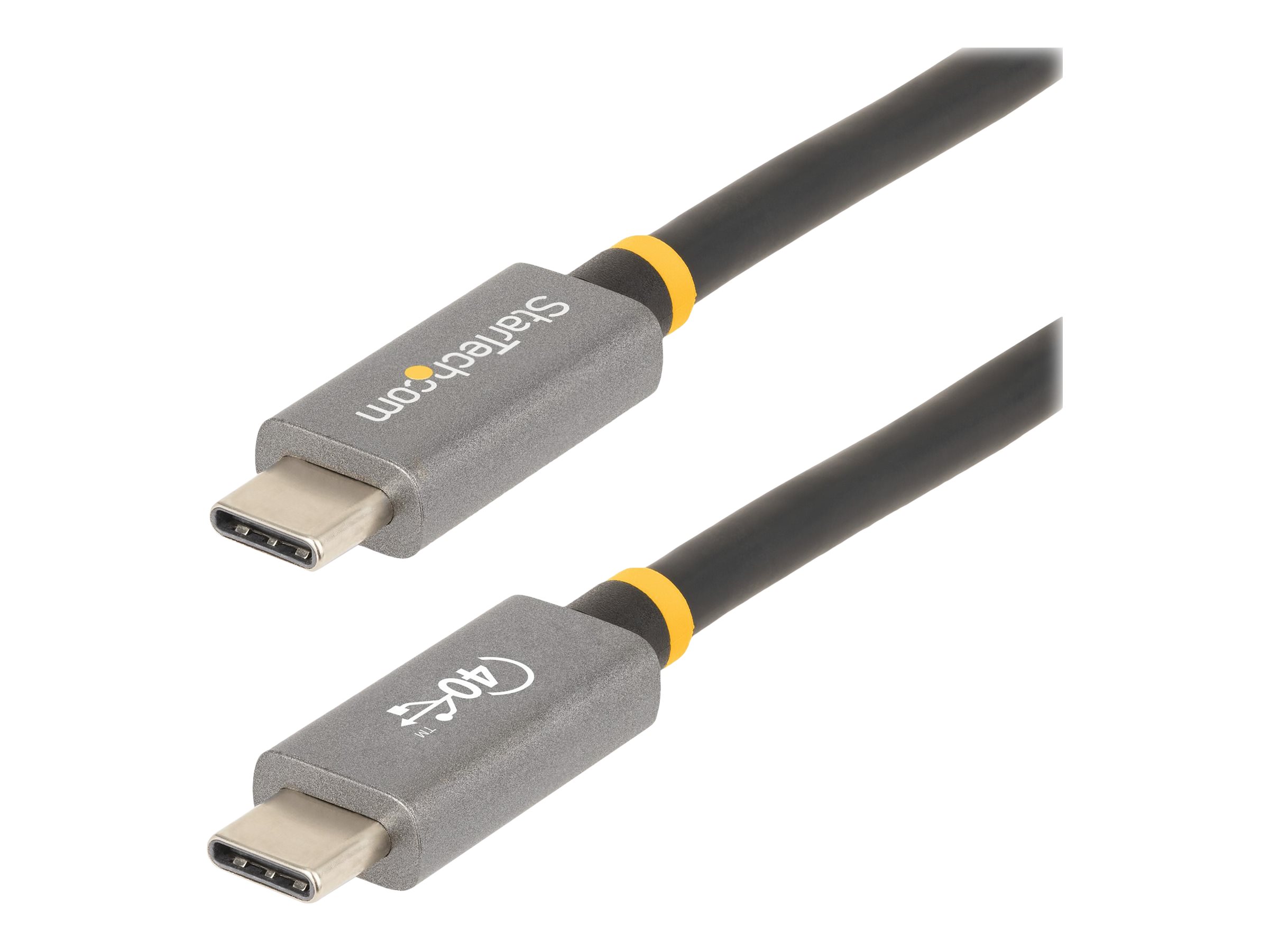 StarTech.com 1 m USB4 Kabel, USB-IF zertifiziertes USB C Kabel, 40Gbit/s - USB-Kabel - 24 pin USB-C (M)