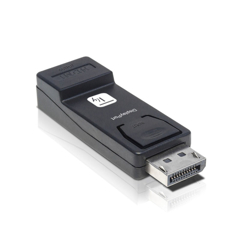 IC Intracom TECHly - Videoadapter - DisplayPort männlich eingerastet zu HDMI weiblich - Schwarz, Ansicht 2