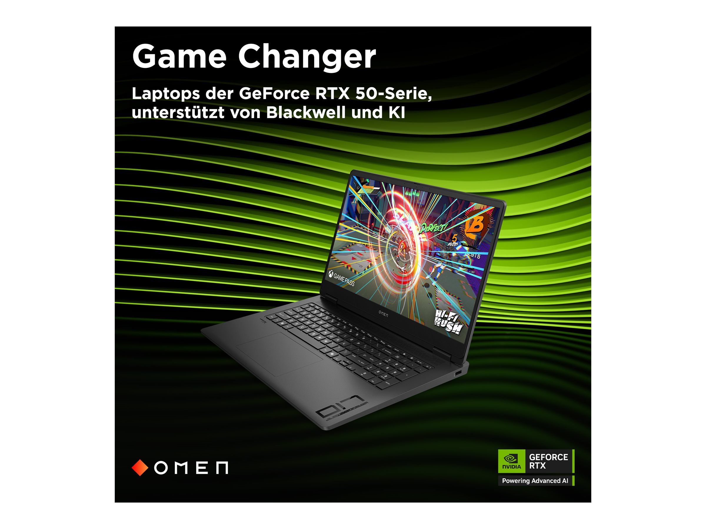 HP OMEN by HP Laptop 17-db1071ng - AMD Ryzen AI 7 350 - Win 11 Home - GeForce RTX 5050 - 16 GB RAM - 1 TB SSD NVMe - 43.9 cm (17.3")