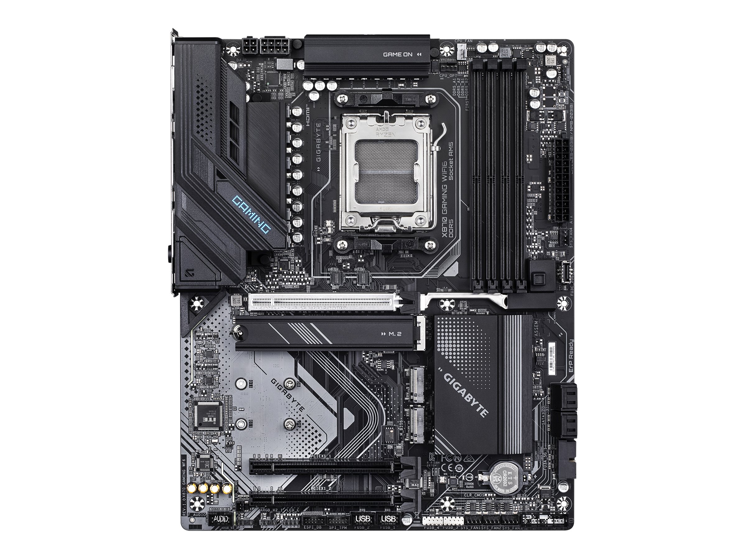 Gigabyte X870 GAMING WIFI6 - Motherboard - ATX - Socket AM5 - AMD X870 Chipsatz - USB4, USB 3.2 Gen 2, USB 3.2 Gen 1, US