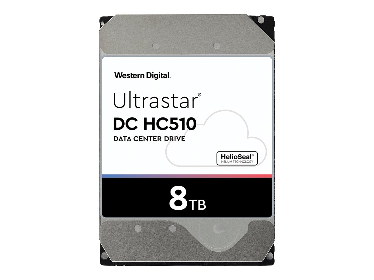 WD Ultrastar DC HC510 HUH721008AL5201 - Festplatte - verschlüsselt - 8 TB - intern - 3.5" (8.9 cm)