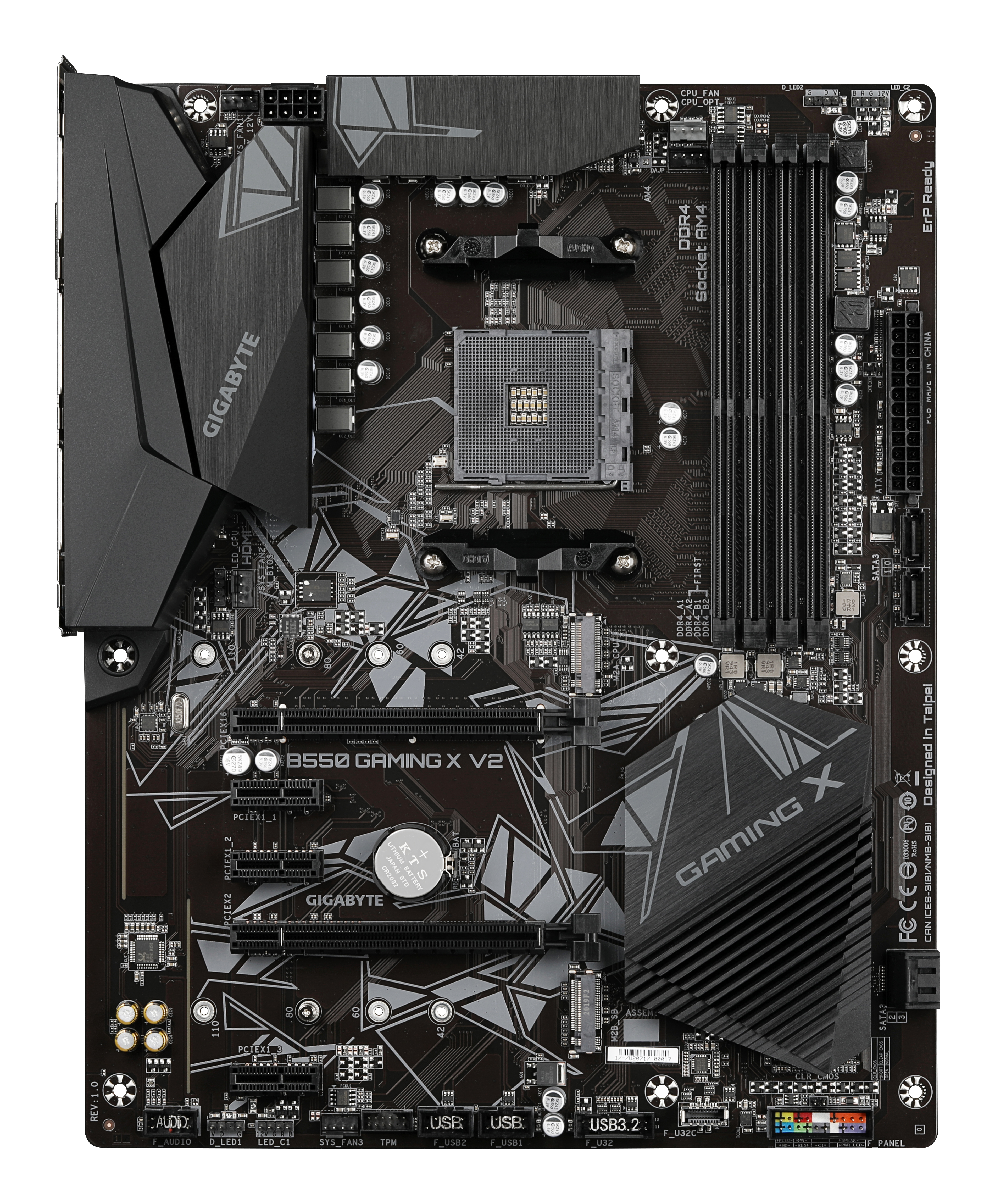 Gigabyte B550 GAMING X V2 - 1.0 - Motherboard - ATX - Socket AM4 - AMD B550 Chipsatz, Ansicht 2