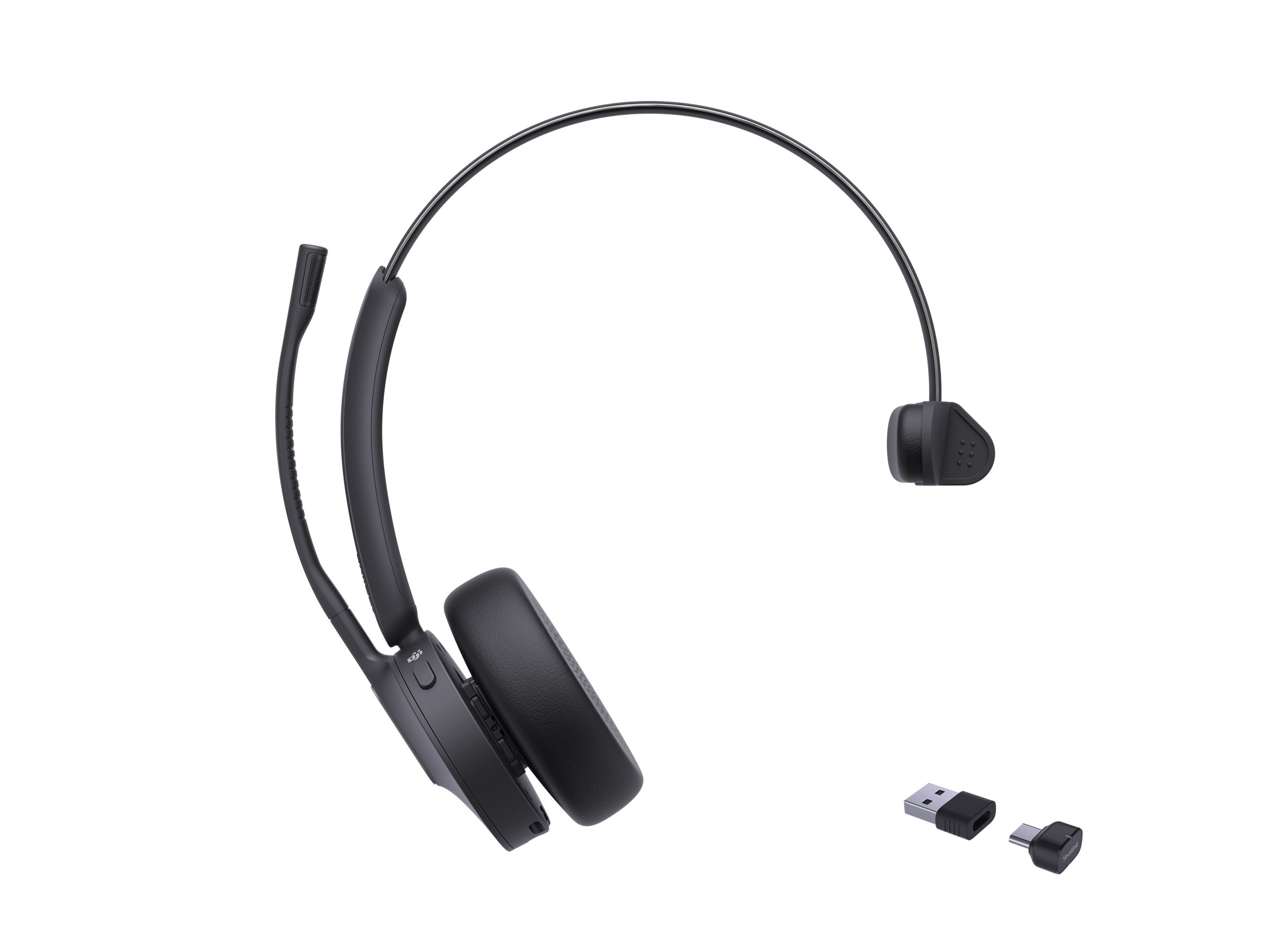 Yealink BH70 Mono - Headset - On-Ear - Bluetooth - USB-C via Bluetooth - Schwarz - Zertifiziert für Microsoft Teams, Ansicht 3