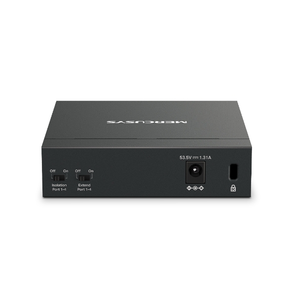 TP-LINK MS105GP - Gigabit Ethernet (10/100/1000) - Vollduplex - Power over Ethernet (PoE) - Wandmontage, Ansicht 4