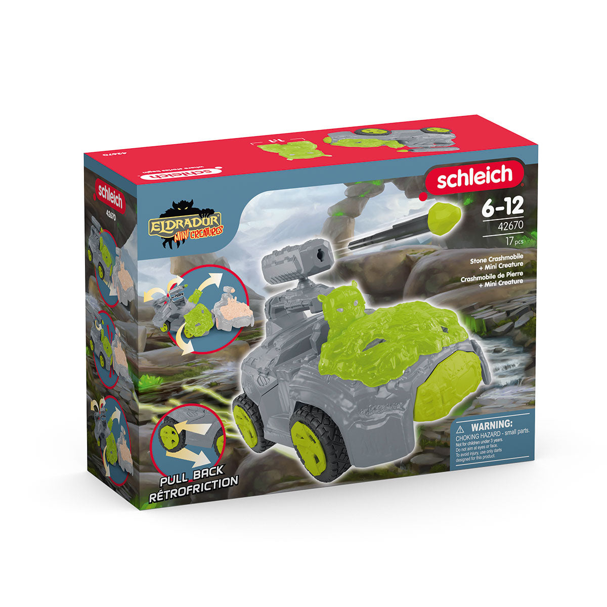 Schleich Eldrador Creatures Stein-Crashmobil mit Mini Creature, Ansicht 4