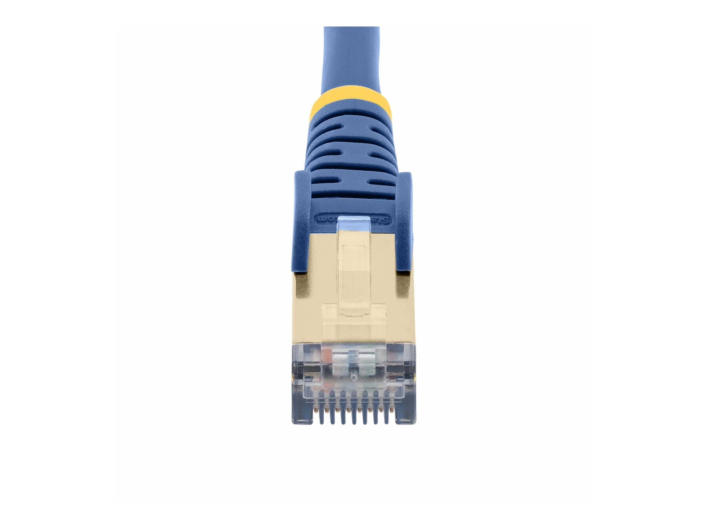 StarTech.com 1.5m CAT6A Ethernet Cable, 10 Gigabit Shielded Snagless RJ45 100W PoE Patch Cord, CAT 6A 10GbE STP Network Cable w/Strain Relief, Blue, UL Certified Wiring/TIA - Category 6A - 26AWG (6ASPAT150CMBL)