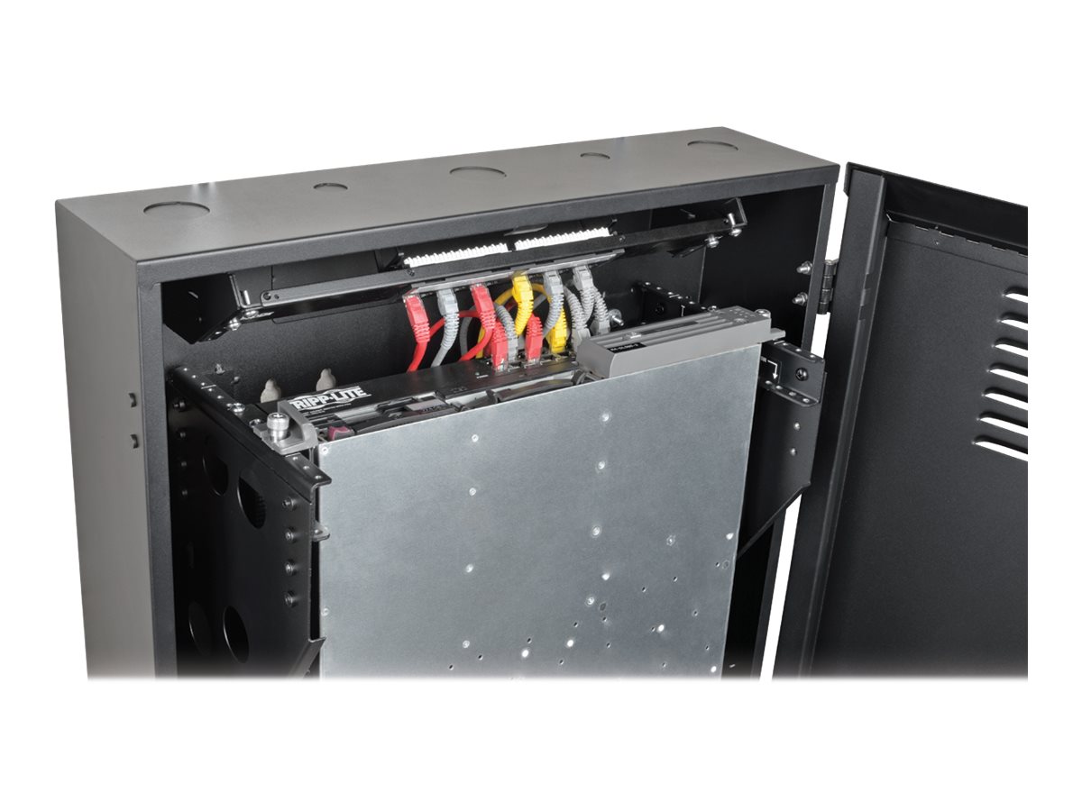 Tripp Eaton Tripp Lite Series 2U Wall Mount Low Profile Secure Rack Enclosure Cabinet Vertical - Schrank Netzwerkschrank - geeignet für Wandmontage - Schwarz - 2U - 48.3 cm (19)