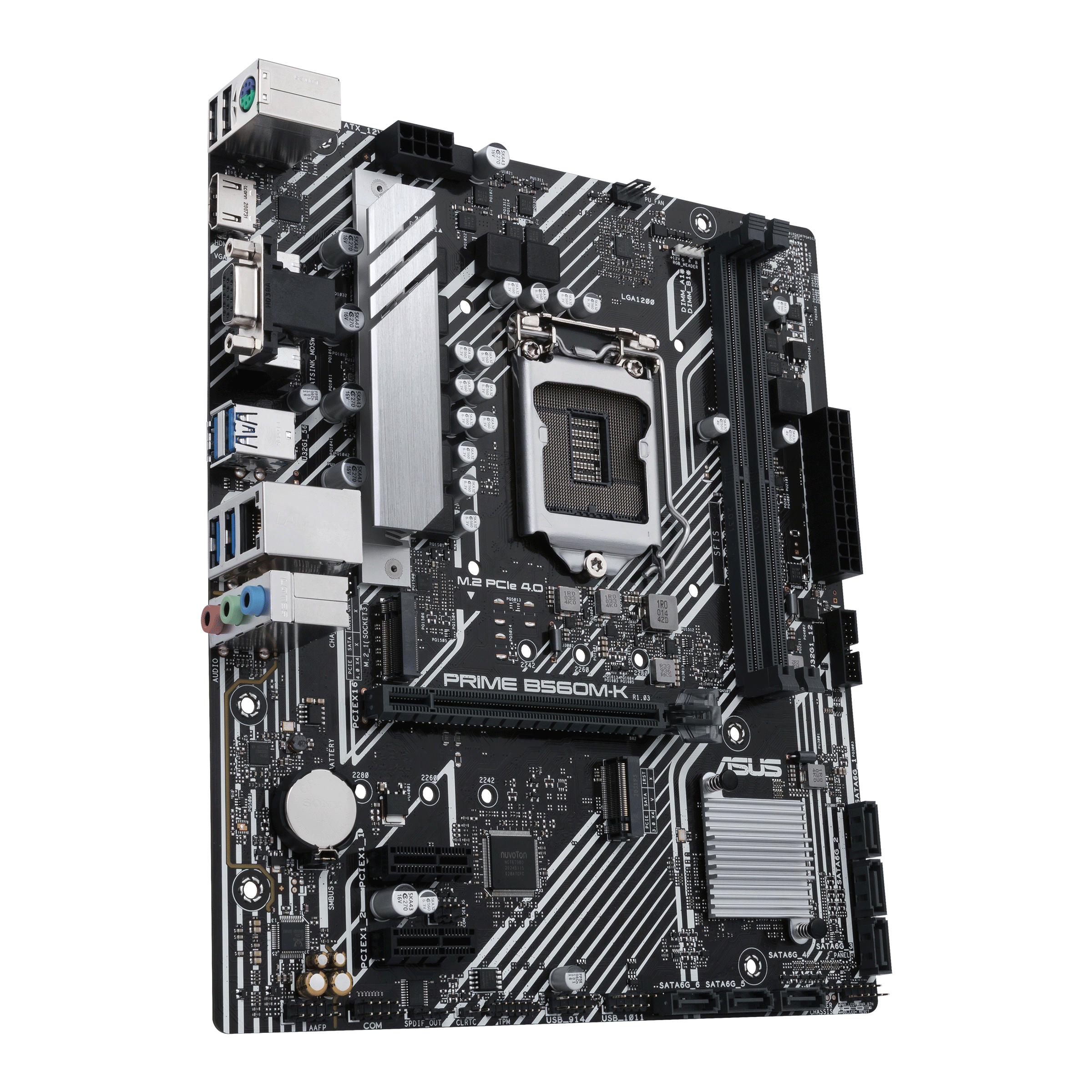 ASUS PRIME B560M-K - Motherboard - micro ATX - LGA1200-Sockel - B560 - USB 3.2 Gen 1 - Gigabit LAN - Onboard-Grafik (CPU erforderlich)