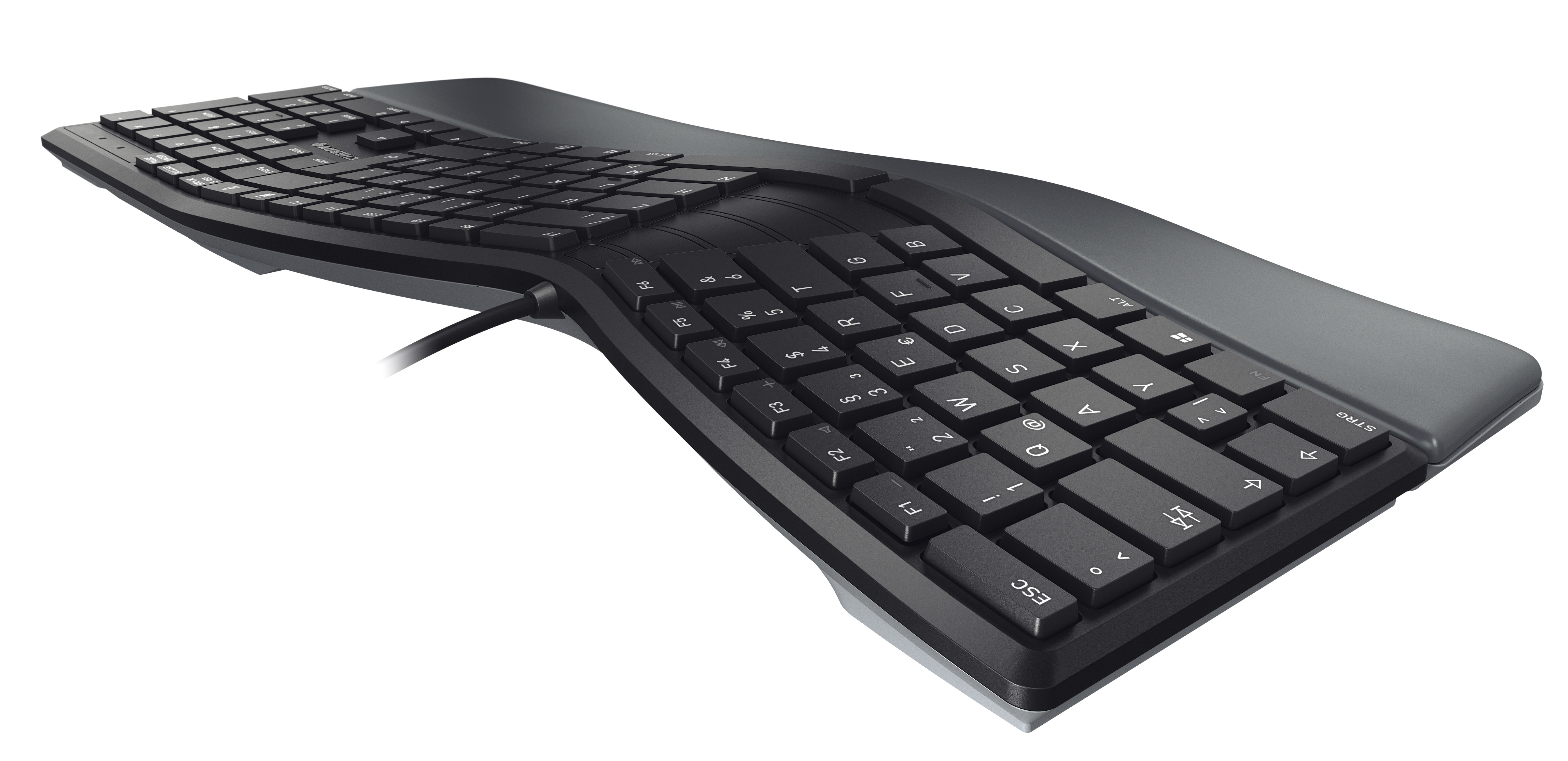 Cherry KC 4500 ERGO - Tastatur - USB - TL: UK, QWERTY, Ansicht 4
