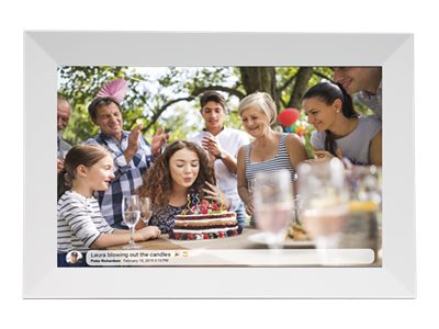 Inter Sales DENVER FRAMEO PFF-1024WHITE - Digitaler Fotorahmen - 16 GB - 25.7 cm (10.1"), Ansicht 2