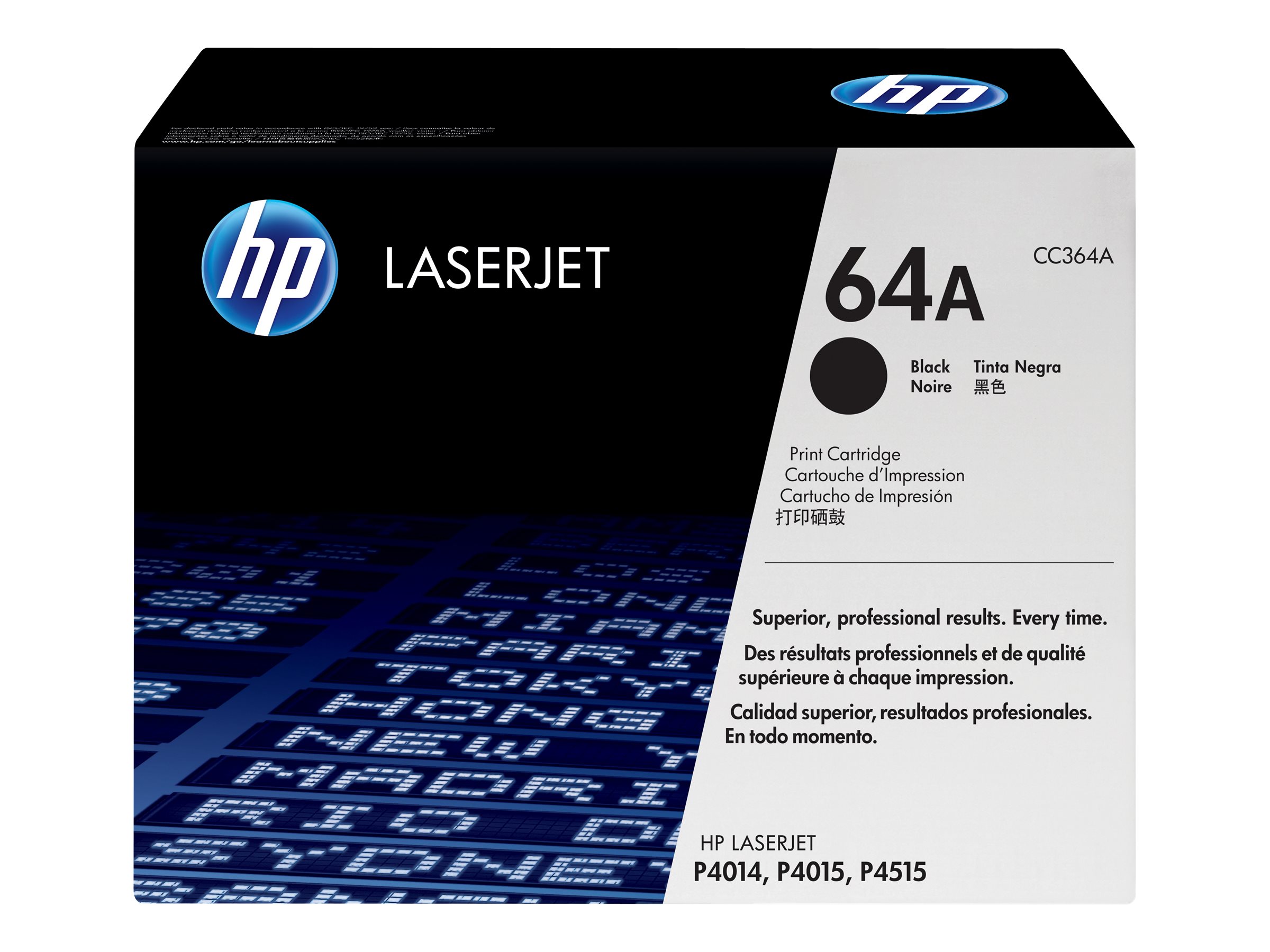 Toner CC364A / schwarz / bis zu 10000 Seiten / für HP LaserJet P4014 / P4015 / P4515